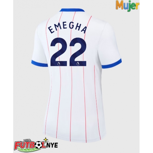 Camiseta Chelsea Emmanuel Emegha #22 Tercera Equipación para mujer 2026-27 manga corta